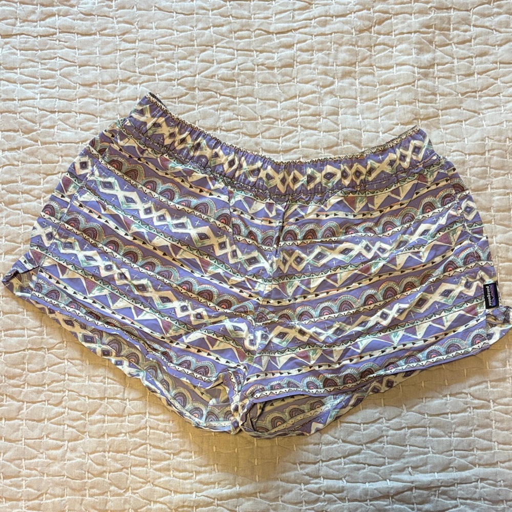 Patterned Purple Women's Baggies Shorts